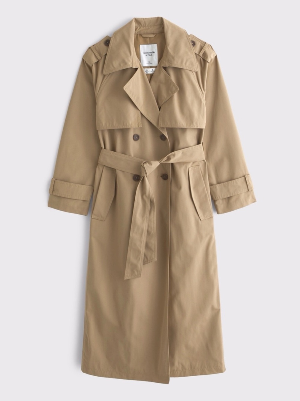 Abercrombie & Fitch Classic Trench Coat with Belt